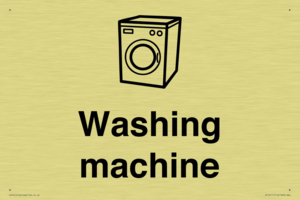 Dementia washing machine sign